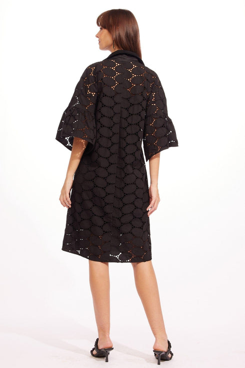 Ankara Dress - Black Oval